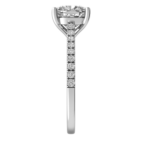 Sterling silver and White Topaz cushion cut gemstone ring Jared’s size 5 💍 - Picture 3 of 7